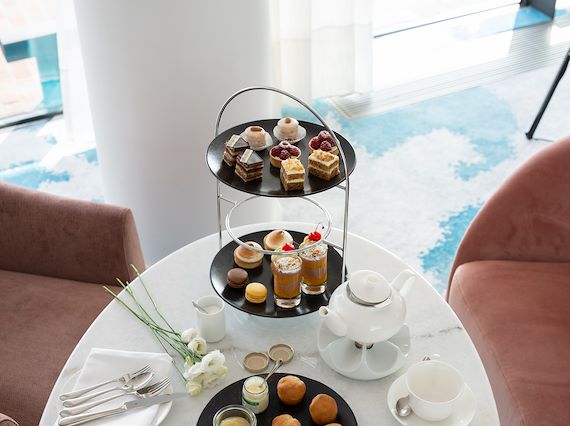 Tables with balcony